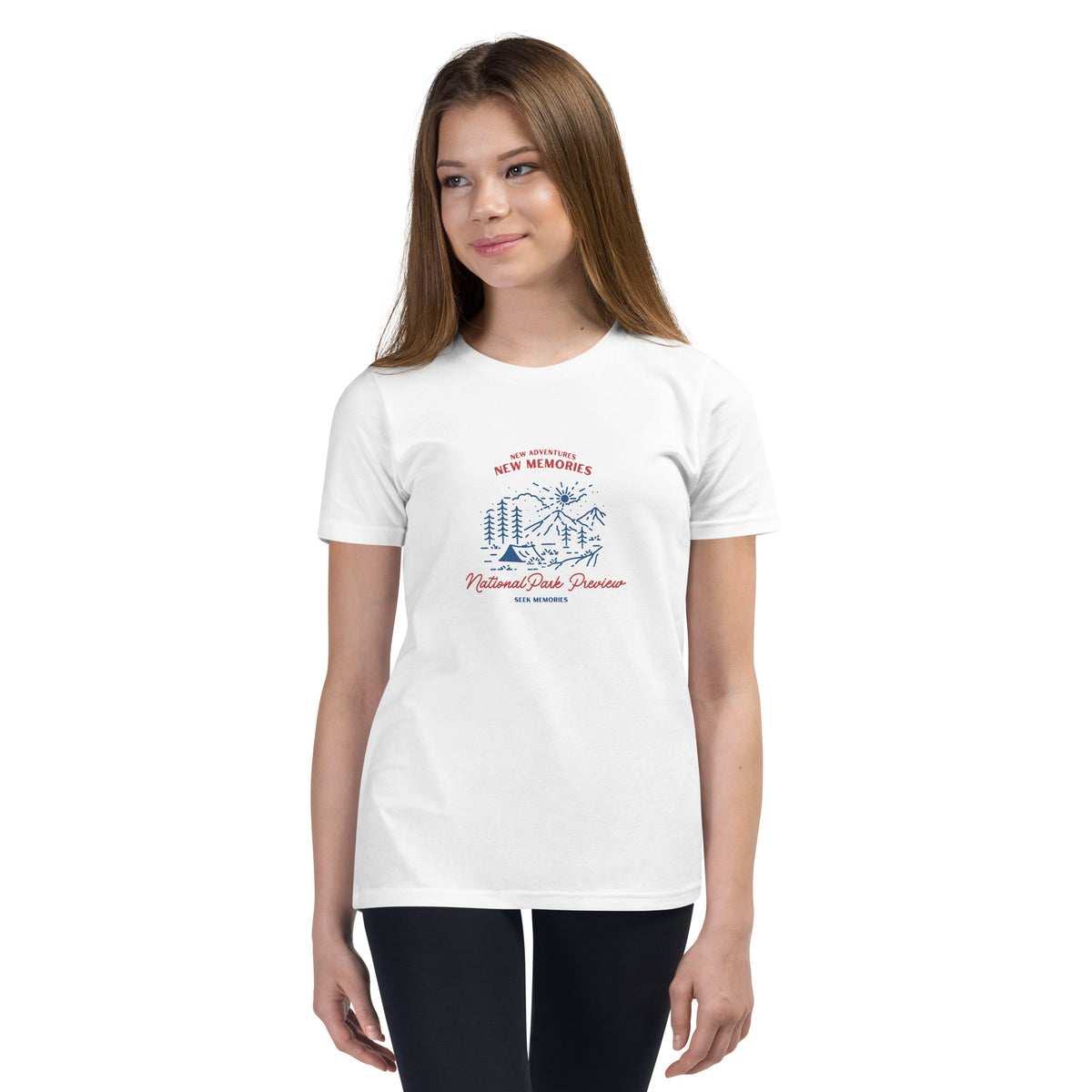 New Adventures New Memories Youth Short Sleeve T-Shirt