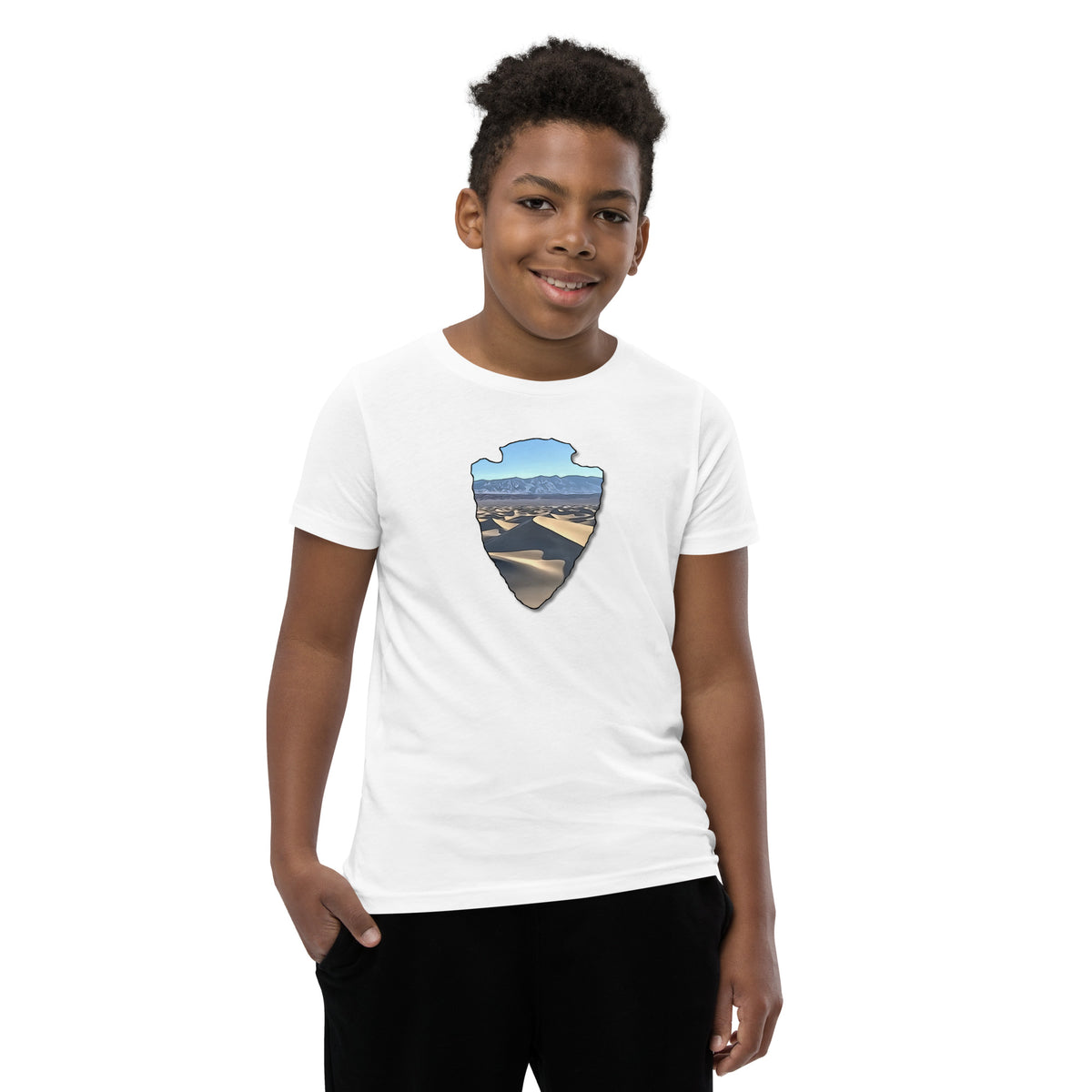 Mesquite Flat Sand Dunes Arrowhead Youth Short Sleeve T-Shirt