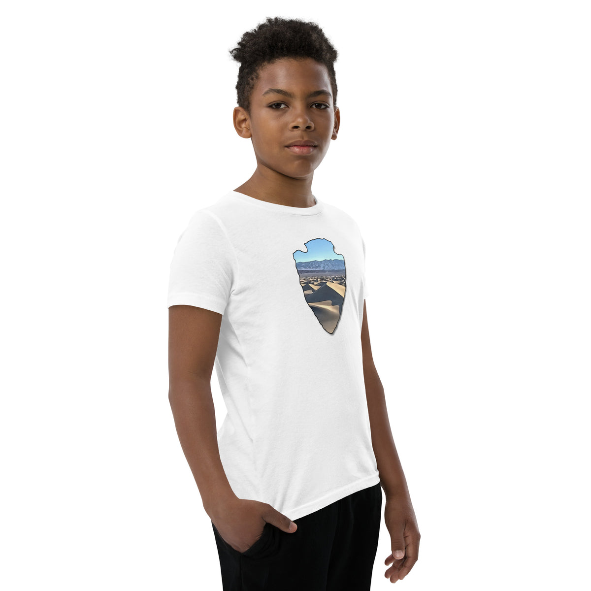 Mesquite Flat Sand Dunes Arrowhead Youth Short Sleeve T-Shirt